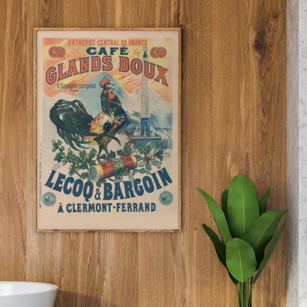 Affiche Café de glands doux Lecoq & Bargoin