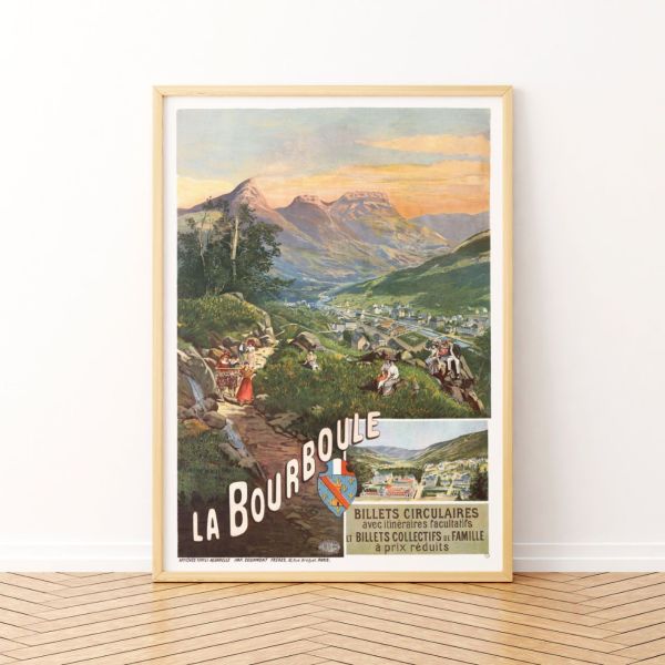 Affiche Tourisme La Bourboule