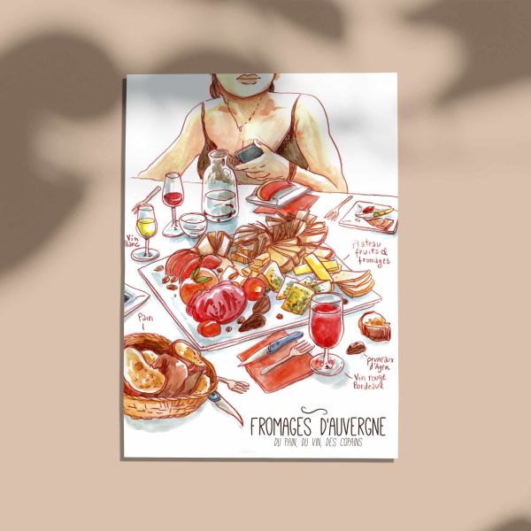 Carte Fromages d'Auvergne