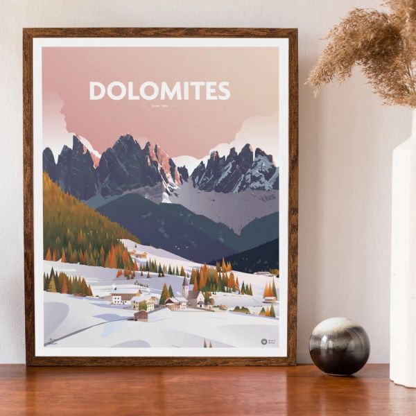 Affiche Les Dolomites