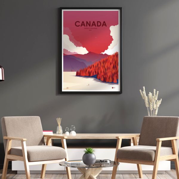 Affiche Canada Rouge