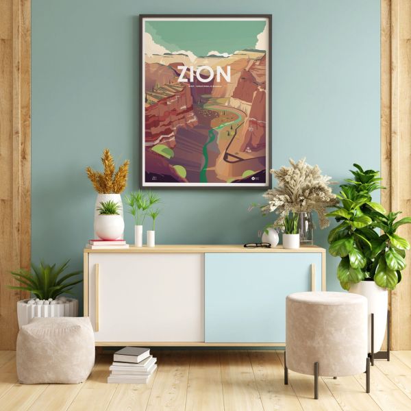 Affiche Parc Naturel de Zion