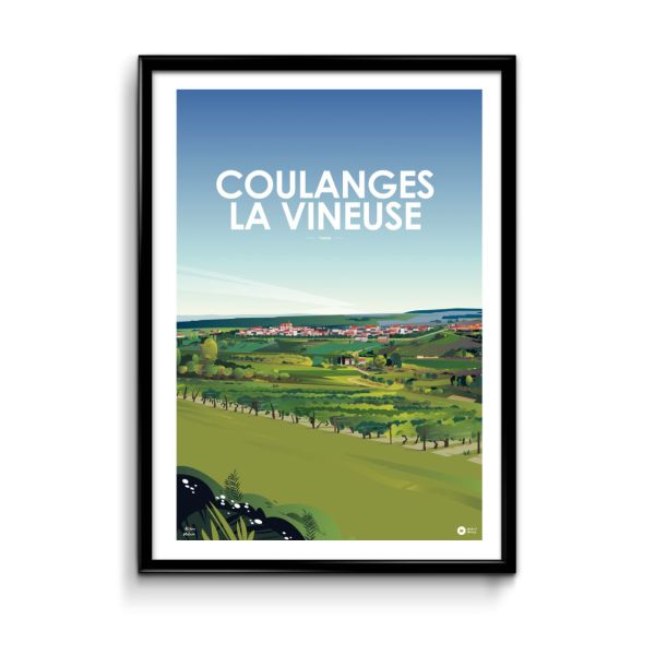 Affiche Coulanges-la-Vineuse Bourgogne