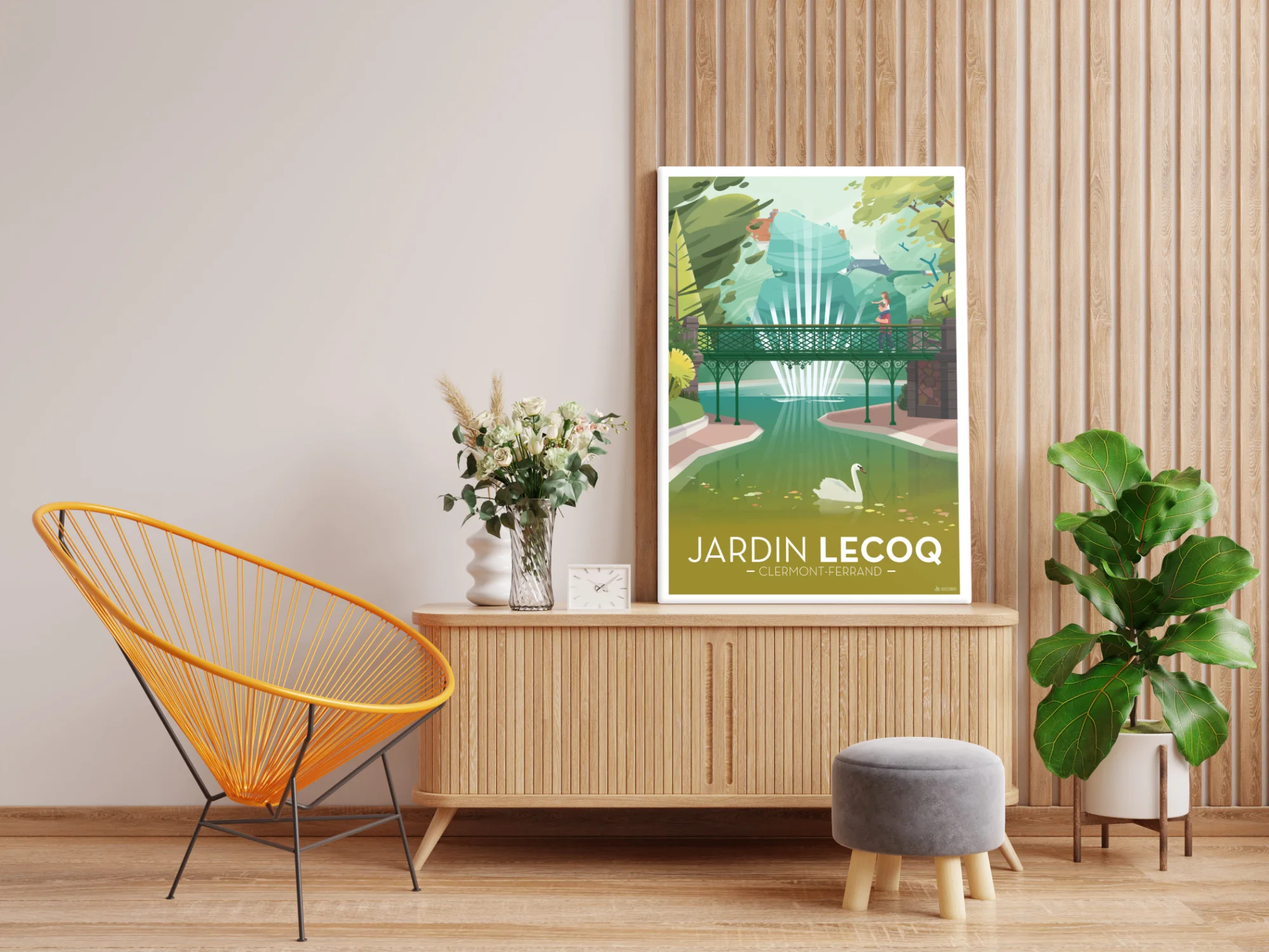 affiche jardin lecoq clermont-ferrand