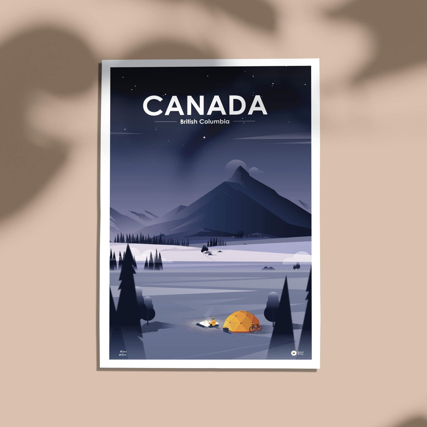 Carte Canada Trek de nuit