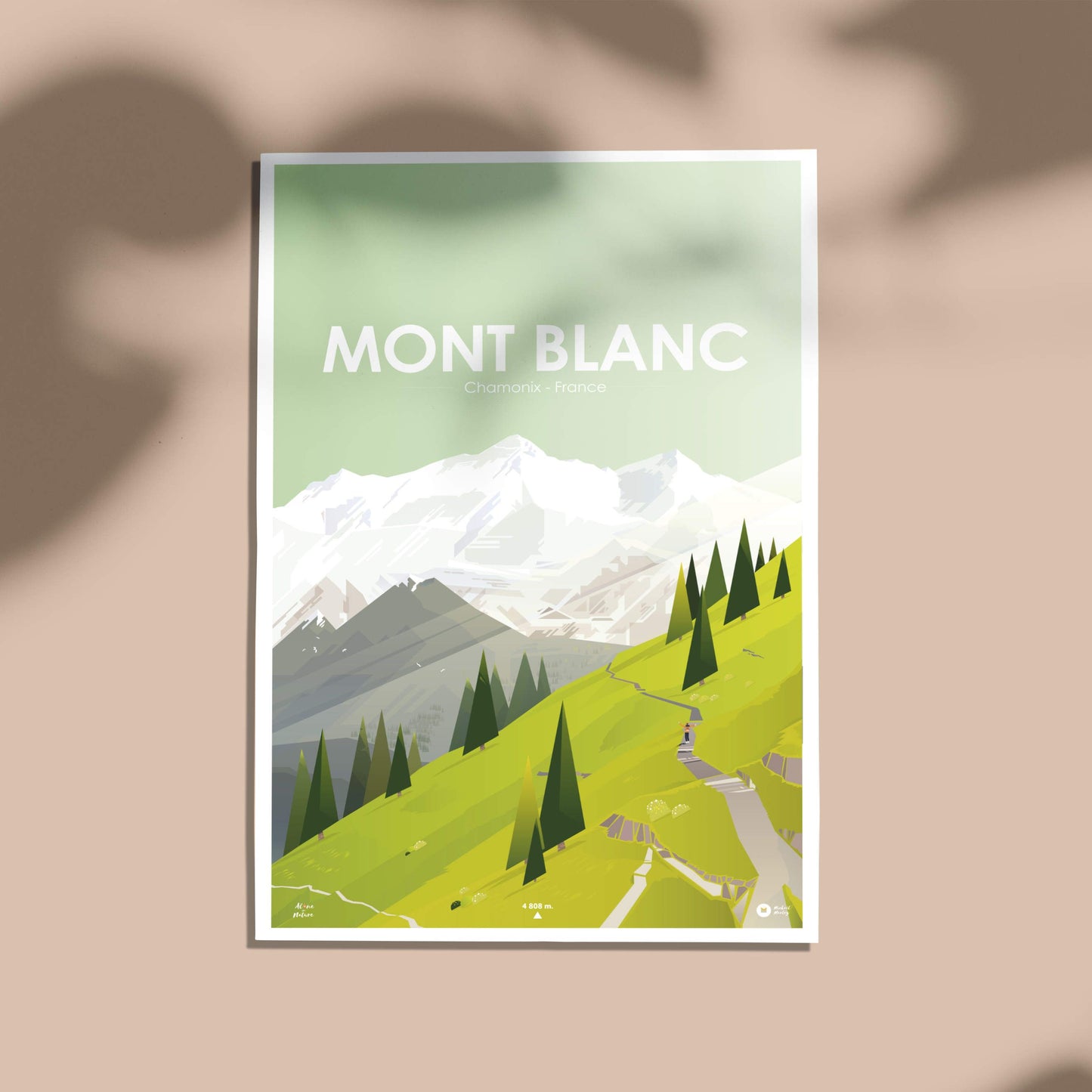 Carte Mont Blanc vert