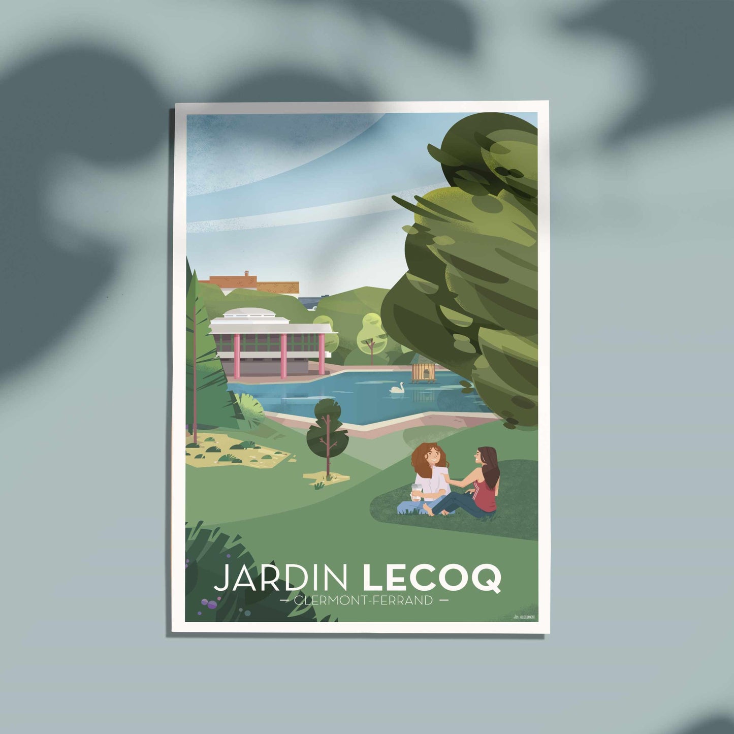 Carte Jardin Lecoq et lac