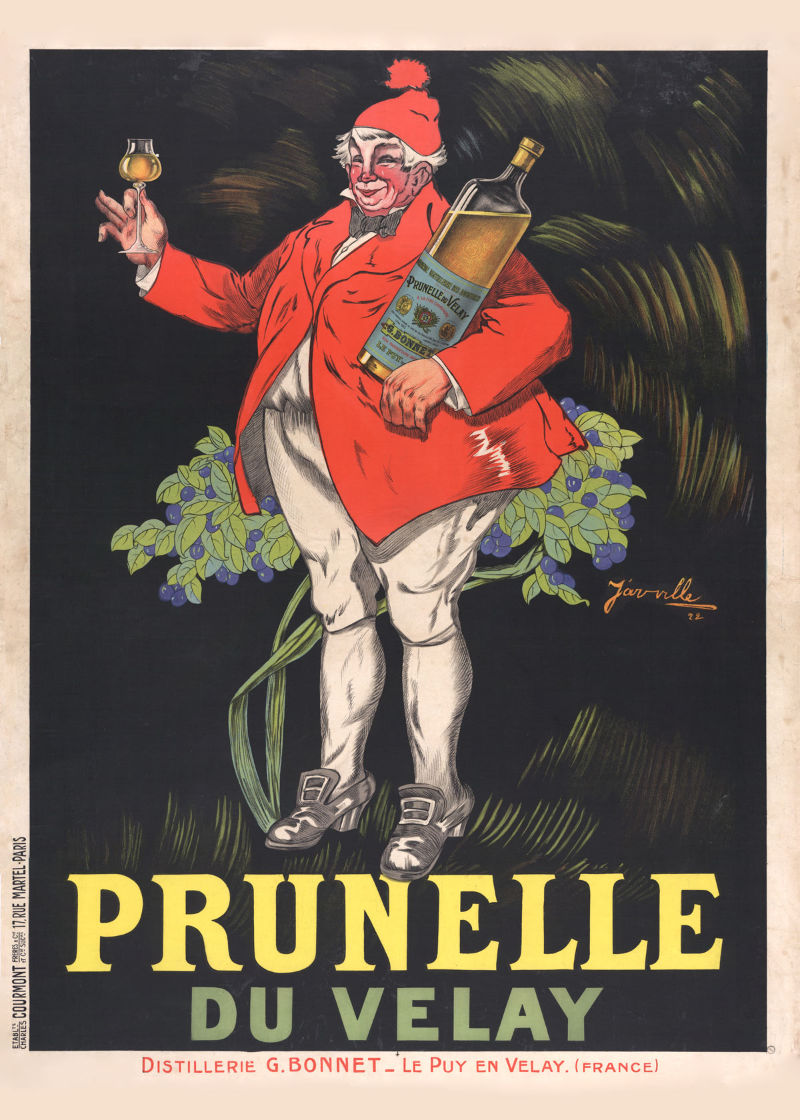 Affiche Liqueur Prunelle du Velay