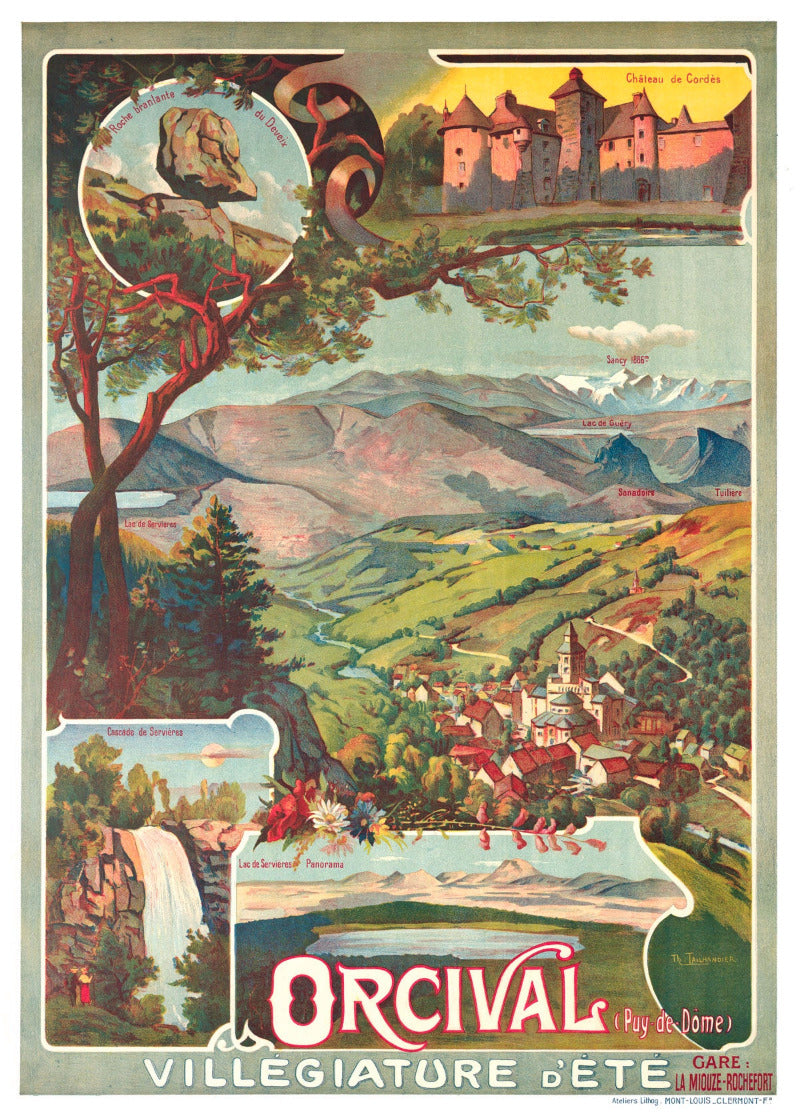 Affiche Orcival Puy-de-Dôme