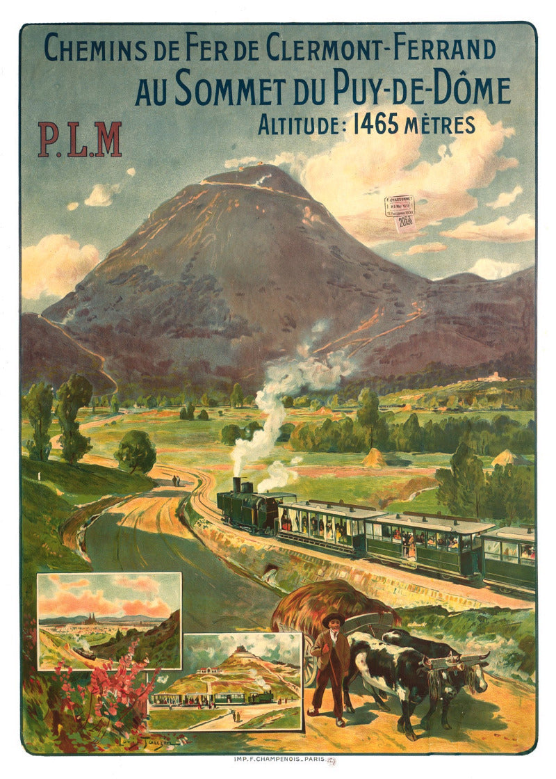 Affiche Au sommet du Puy de Dôme