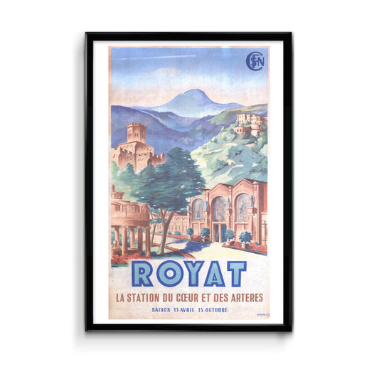 affiche thermes de royat