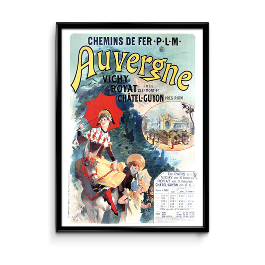 Affiche ancienne Auvergne par Jules Chéret