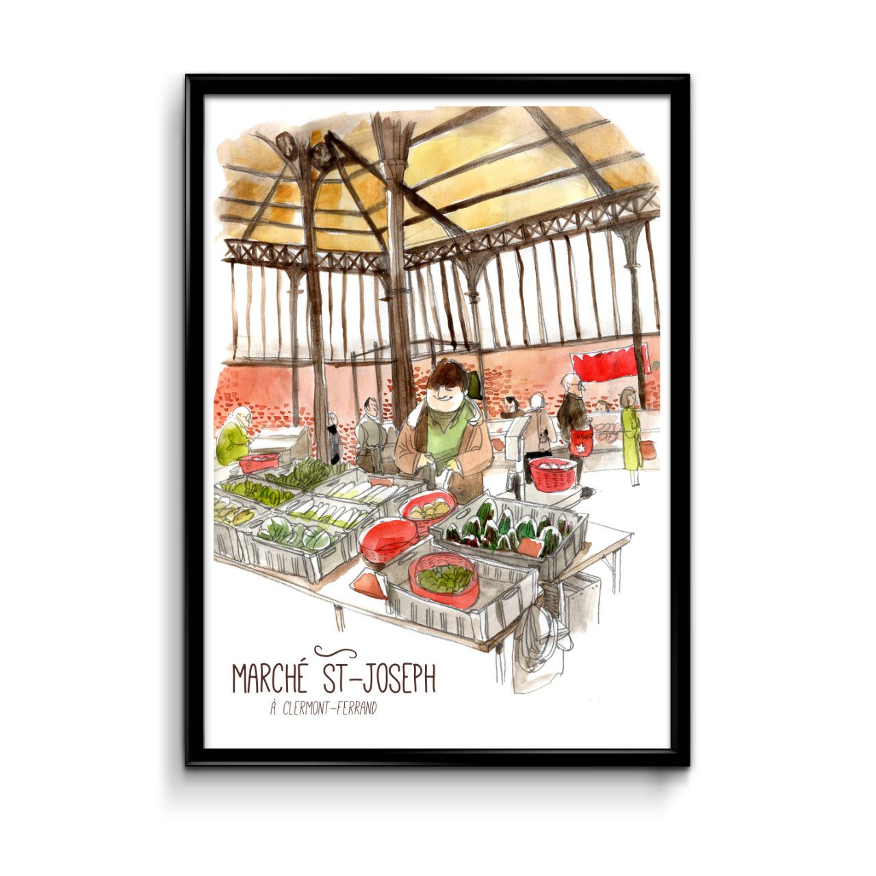 Affiche Marché Saint-Joseph Clermont-Ferrand