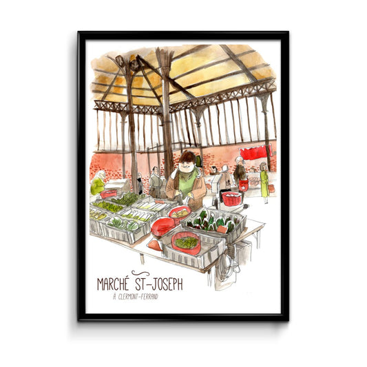 Affiche Marché Saint-Joseph Clermont-Ferrand