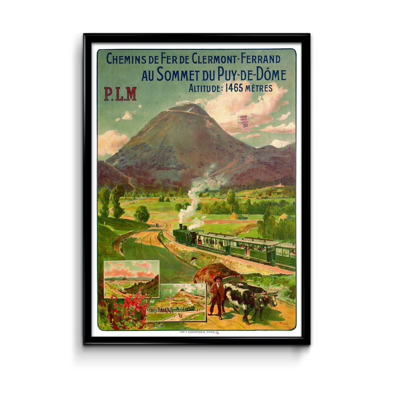 Affiche Au sommet du Puy de Dôme