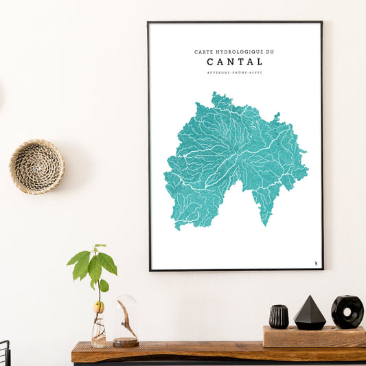 Carte Hydrologique du Cantal
