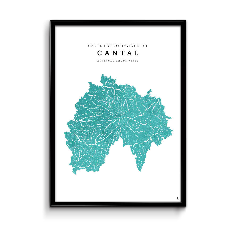 Carte Hydrologique du Cantal