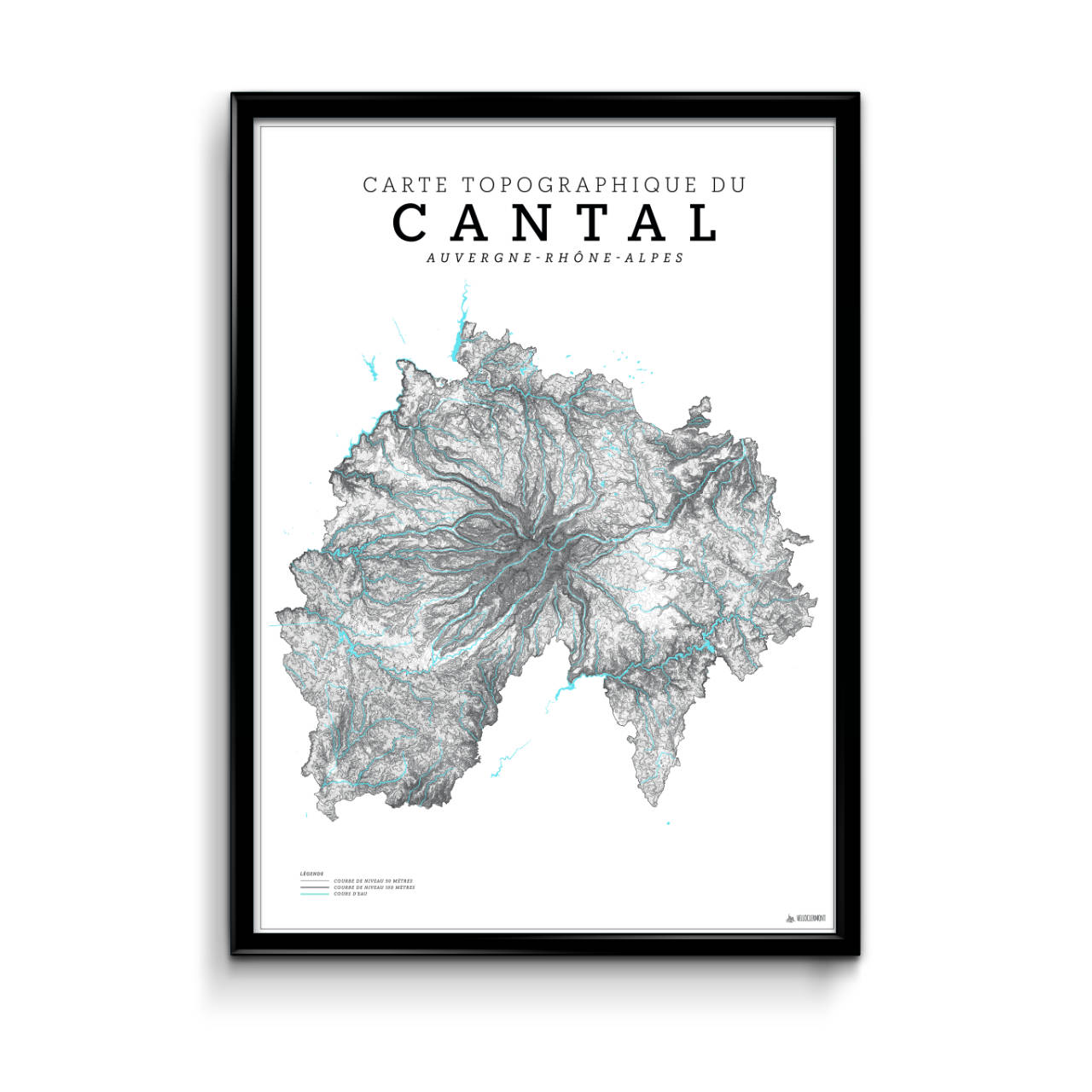 Carte Topographique du Cantal