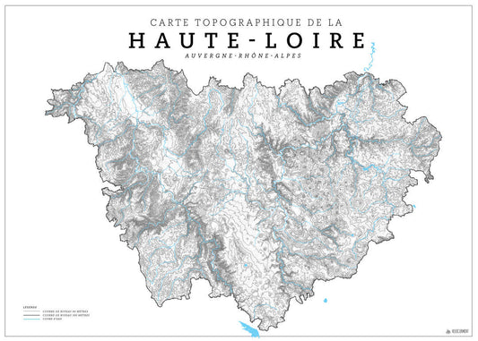 Carte Topographique de la Haute-Loire